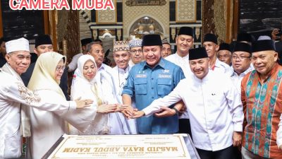 Masjid Raya Abdul Kadim di Muba Diresmikan Gubernur Sumsel