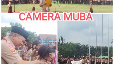 Kwarcab Pramuka Muba Sukses Gelar Upacara PDK Tahun 2023