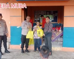 Indahnya Berbagi, Polsek Sanga Desa Kembali Bagikan Sembako