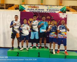 Porwada Sumsel ke IV, PWI Muba Sapu Bersih Medali Emas Cabor Bulu Tangkis 