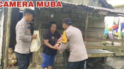 Polsek Batanghari Leko Gelar Aksi Jumat Berkah, Bagikan Sembako untuk Warga Kurang Mampu  