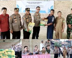 Sinergi Polsek Sanga Desa dan PT WPG Ringankan Beban Warga, 1.200 Karung Beras Murah Habis Terjual di Ulak Embacang